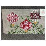 Hand Hooked Accent Rug 22"x38"