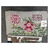 Hand Hooked Accent Rug 22"x38"