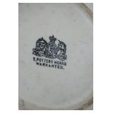 Enamel Pot Utensil Holder and Tray. Farmhouse Themed.