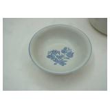 Pfaltzgraff Yorktowne Stoneware Dinnerware Set & Salmon Falls Pottery Oil Lamp (Salt Glazed)