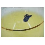 Vintage West Virginia Glass Co. Blendo Cocktail Pitcher Set; Vintage Bohemian/Czech? Cobalt Blue Enamel and Gold Gilt Lidded Chalice