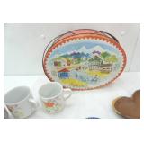 Vintage Kitchen Utensils, China, Cookie Tin Basket and More