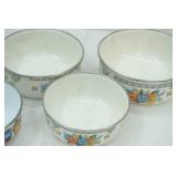 Vintage Enamel Nesting Bowl Sets
