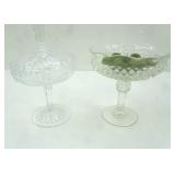 (4ct) Crystal Compotes, Candy Dishes, Canister