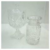 (4ct) Crystal Compotes, Candy Dishes, Canister