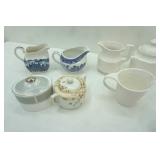 Collection of Vintage Ceramic, Porcelain, Ironstone Creamers and Sugar Dishes