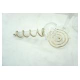 Lenox Tuscany Classics Pierced Decanter, Tall Clear and Frosted Crystal Glass Votive Candle Holder, Vintage Torch Style Wall Candle Holders