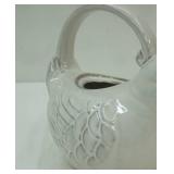 World Market Ceramic White Bird Teapot