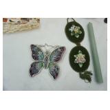 Vintage Vanity Mirror and Other Decor