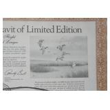 Vintage Print. "Morning Flight" by Ronald Logue. 1979