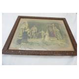 Antique Framed Print. 22.5"x18.5"