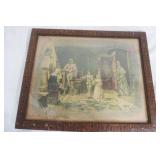 Antique Framed Print. 22.5"x18.5"
