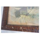 Antique Framed Print. 22.5"x18.5"