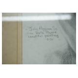 Framed Print of The Portrait of Jesus by John Aggeson Sr. (his interpretation of Bette Myers original)