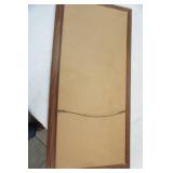 Vintage Framed Crewel Embroidery Wall Art Featuring Sunflowers