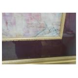 Framed Art Print "Woman with Chrysanthemums". Eugene Joors