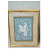 (2ct) Franklin Mint 1986. Parian Porcelain Relief Artworks