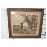 Vintage Framed Print. "End of Day