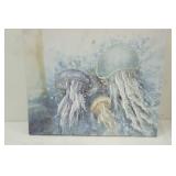 Canvas Print. Jellyfish in Abstract