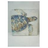 Sea Turtle Canvas Wall Art. 20"x20"x1.5" (textured)