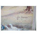 Framed Print by Ava Freeman "Feeding Time"