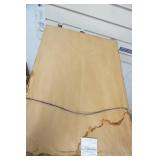 Vintage Crewel Embroidery Floral Design. Framed with glass.