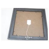 Framed Art Print. 10"x10"x1". Rooster & Hens