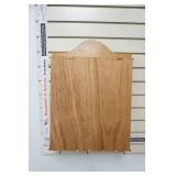 Wooden Hanging Curio Display Cabinet with Glass Doors