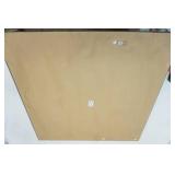 Framed Abstract Art Print. 34"x 33". Signed Nan.