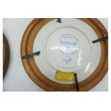 Vintage Hummel Wall Plates & Vintage Needle Point Rooster and Hen