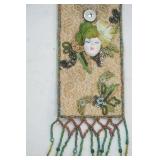 Beaded Medicine Bag with Small Ceramic Face