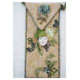 Beaded Medicine Bag with Small Ceramic Face