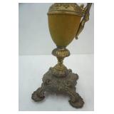 Antique/Vintage Ornate Brass Ewer Urn Candle Holder 16.5" tall