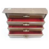 Vintage 4-drawer Silverware Box.