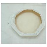 Mixed Media Octagonal Canvas Wall Art 11" diameter
