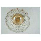 Vintage BWM & Company Cut Crystal Ashtray w/clawfoot pedestal base