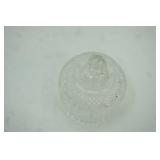 Vintage Avon Fostoria Clear Cut Glass Round Dome Lid