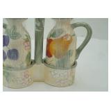 Gibson Home Fruit Grove Cruet Set