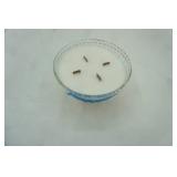 Vintage Crystal Compote Dish Candle: Orange Peel and Honey