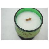 Vintage Anchor Hocking Georgian Forest Green Tumbler Candle: Campfire & Clove