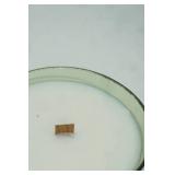 Vintage Denby Crystal Aurora Winterberry Green Champagne/Sherbet Glass