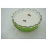 Crystal Glass Candy Bowl Candle: Fresh Cotton