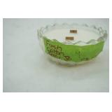 Crystal Glass Candy Bowl Candle: Fresh Cotton