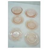 Vintage Pink Glass Pieces: Depression, Federal, Jeanette, Patrician Spoke Pink and Others