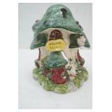 Vintage Kimberly Designs Ceramic Mushroom House Tea Light Holder