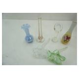 Collection of Glass Bud Vases