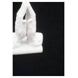 Vintage Porcelain Praying Hands Statue. 7.5"