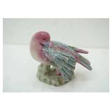Vintage Hand-Painted Chinese Porcelain Dove Figurine. 1950s