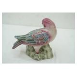 Vintage Hand-Painted Chinese Porcelain Dove Figurine. 1950s