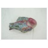 Vintage Hand-Painted Chinese Porcelain Dove Figurine. 1950s